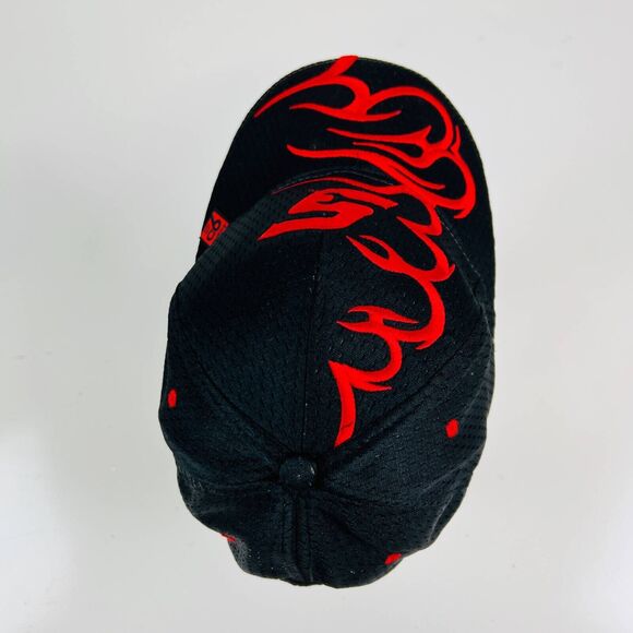 Wrench S Logo 2010 Flames Mens Snap-On Tools Cap Black Red Mesh 90th Year OS - Picture 3 of 12
